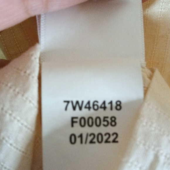 Lucky Brand Embroidered Flutter Sleeve Top Pink Nude Boho Cotton - Picture 12 of 13